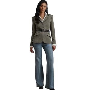 Lauren Ralph Lauren High Rise Flare Jeans blue wash size 10 new with tag